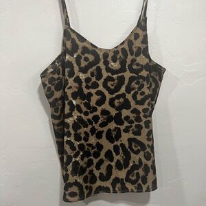 NWTs Hayden Animal Print Cheetah Print Polyester Tank Top Cami
